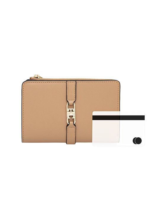Portafoglio nocciola in similpelle Tommy Hilfiger | AW0AW17752RBC